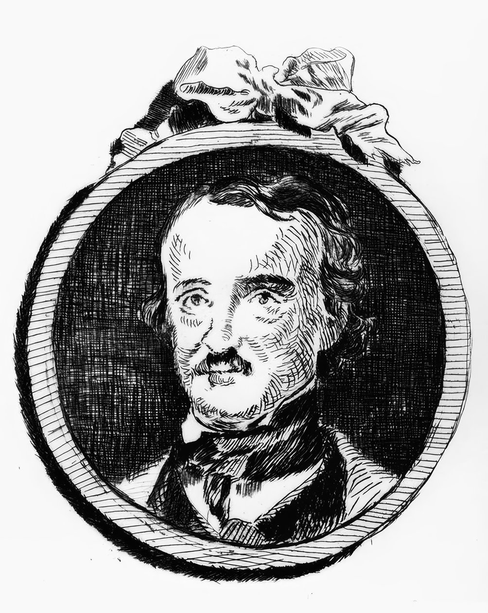 Edgar Allan Poe / Rad. c. E. Manet od Édouard Manet