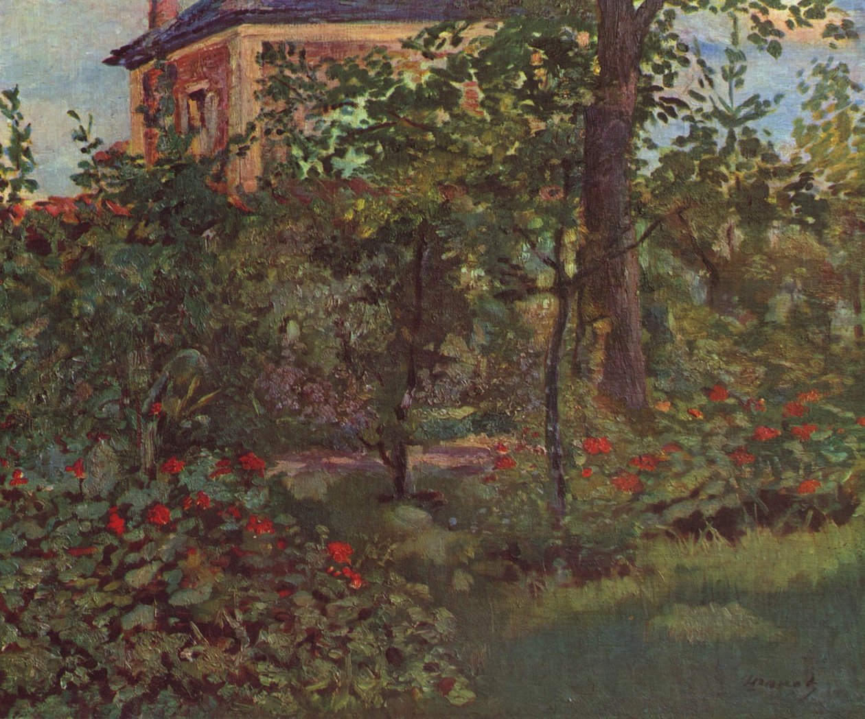 Koutek v zahradě Bellevue od Édouard Manet
