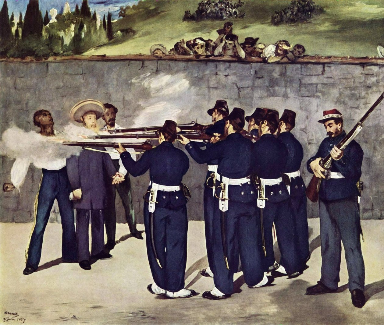 Mexický císař Maxmilián je zastřelen od Édouard Manet