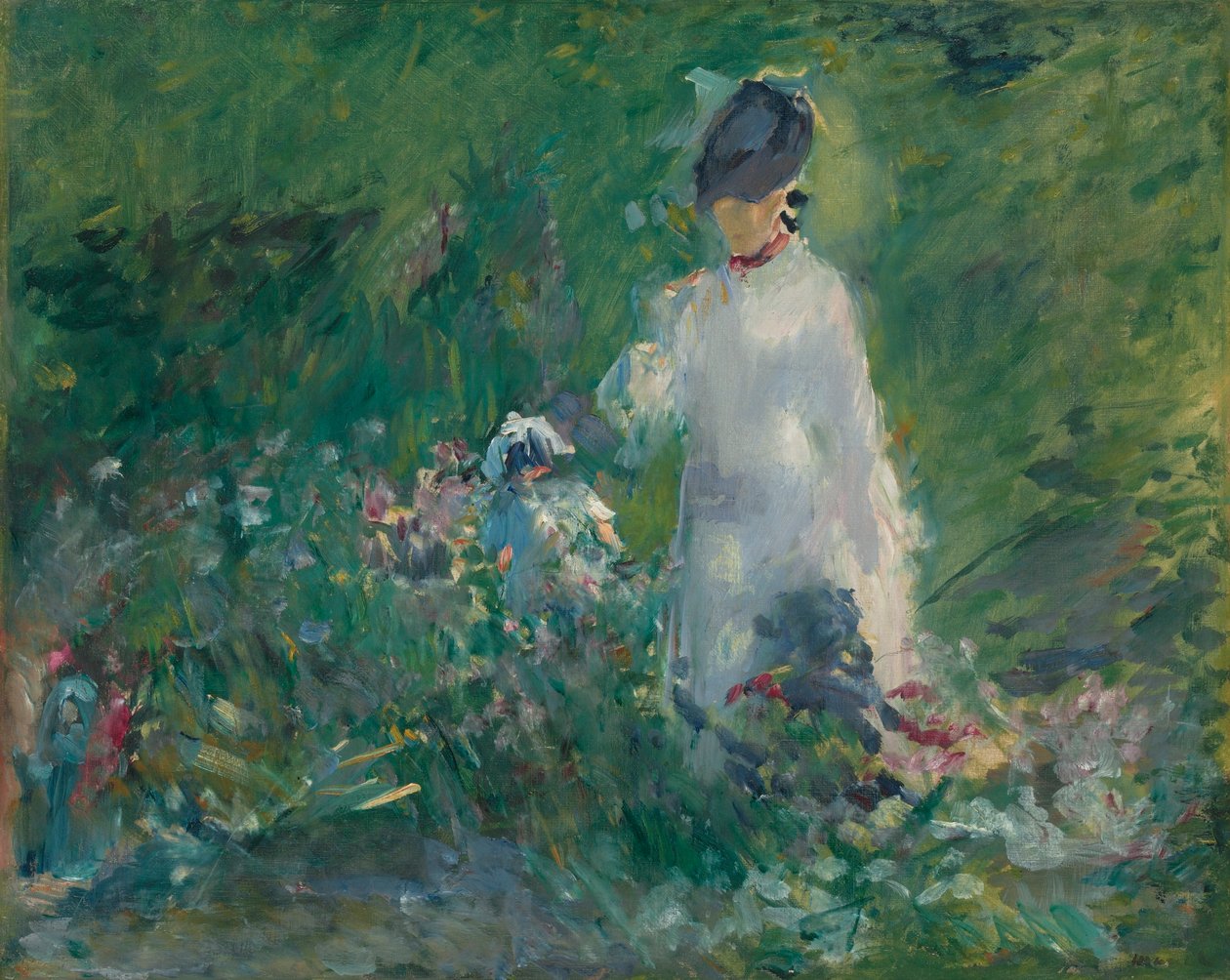 Mladá žena v květinách od Édouard Manet