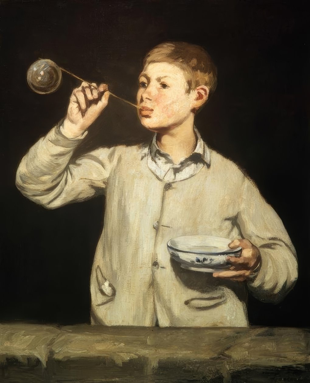 Chlapec s mýdlovou bublinou od Édouard Manet