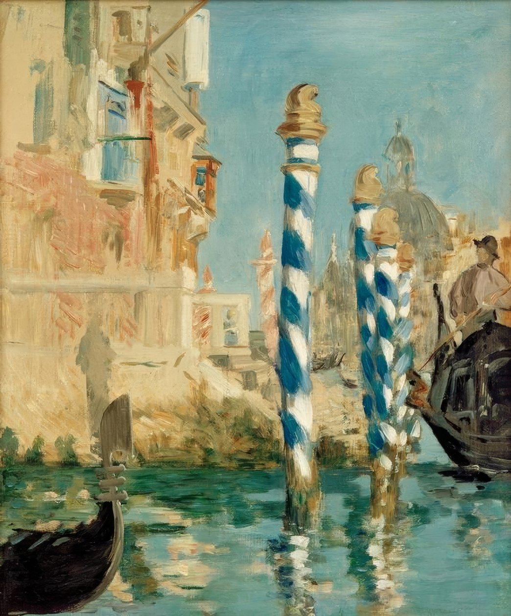 Canal Grande v Benátkách (Výhled na Benátky) od Édouard Manet