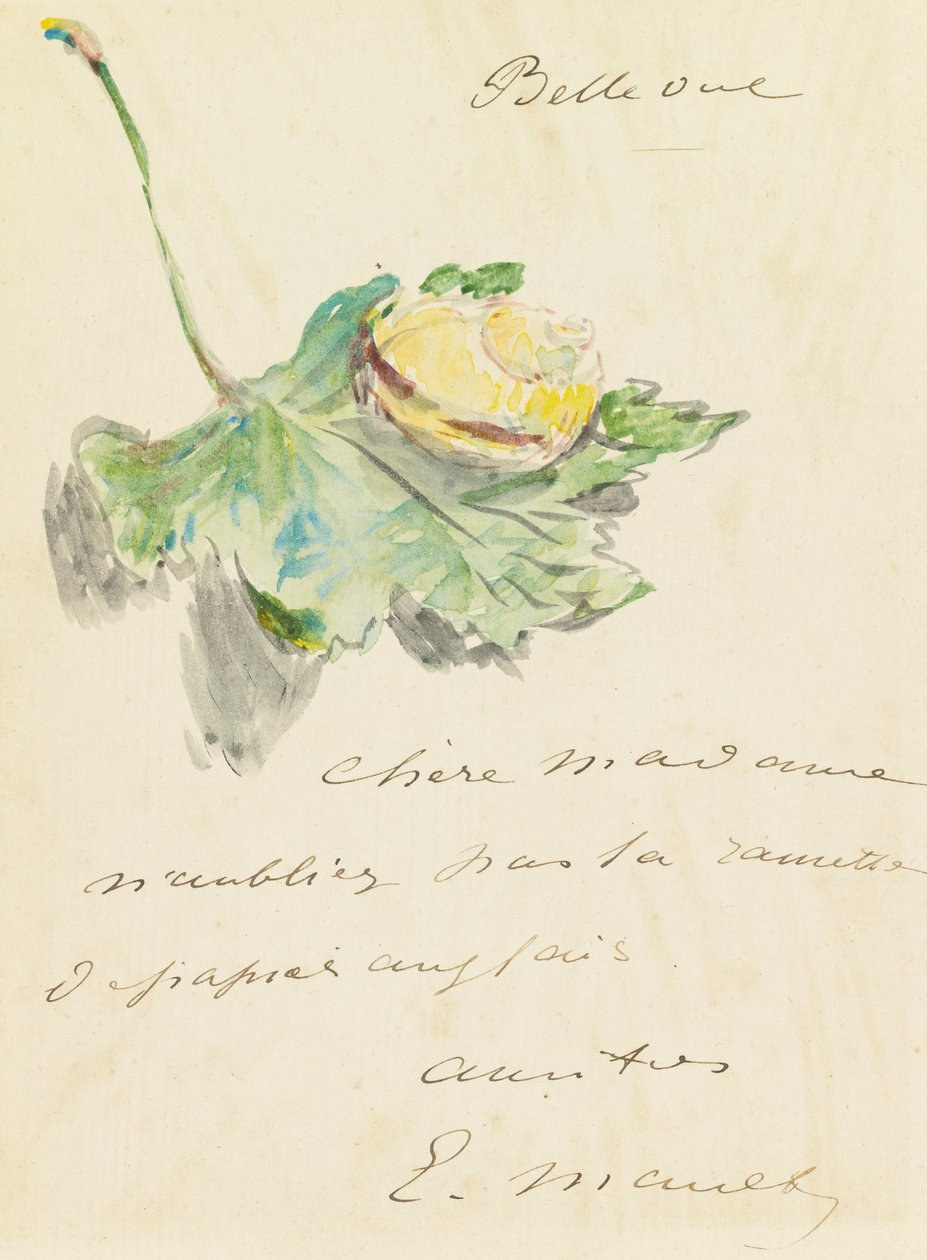 Dopis od Édouard Manet