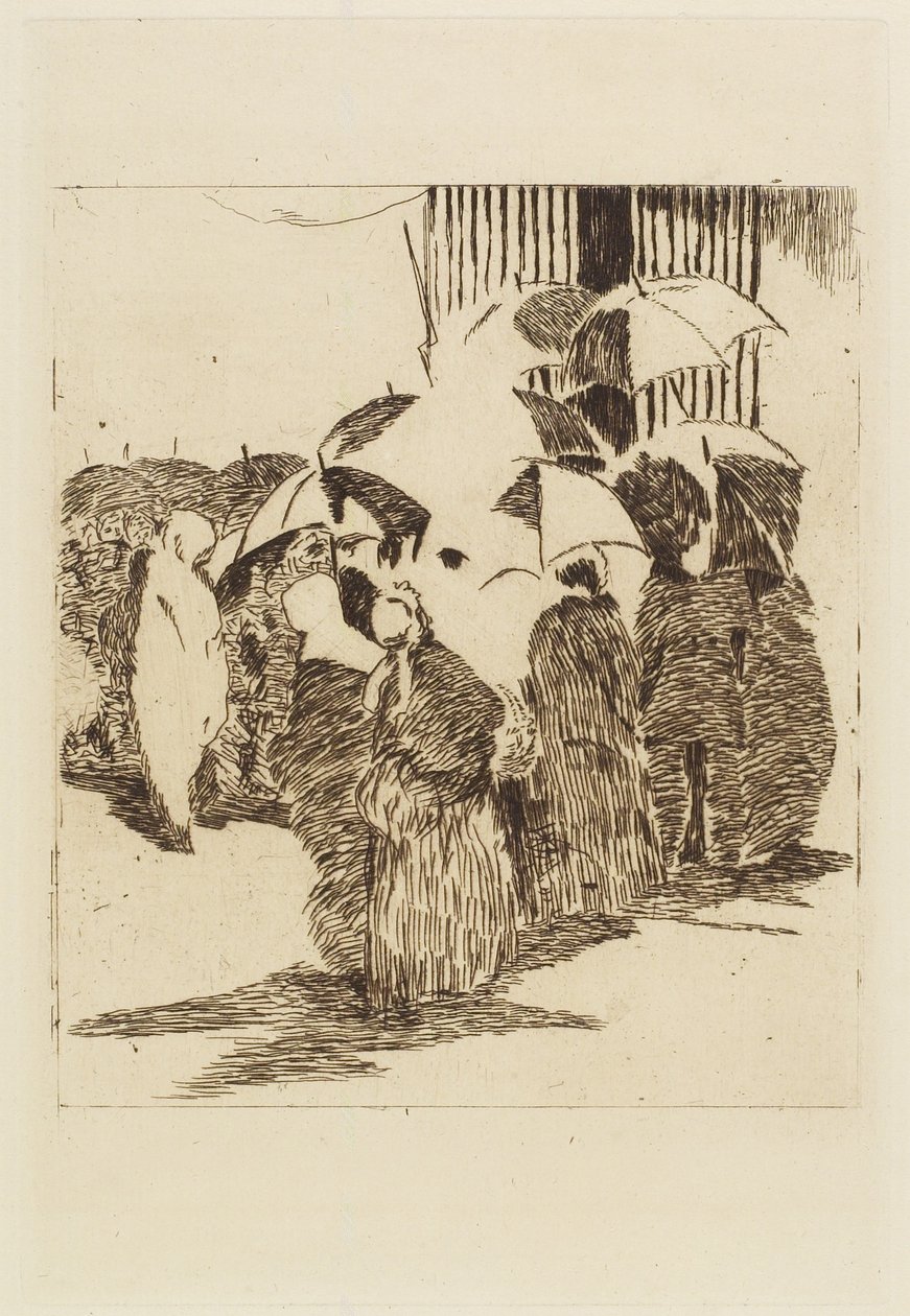 Fronta před řeznictvím, 1870 od Édouard Manet