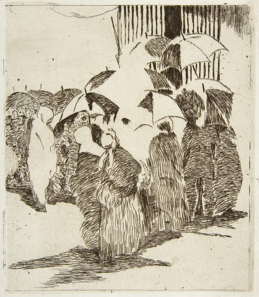 Řádek před řeznictvím od Édouard Manet