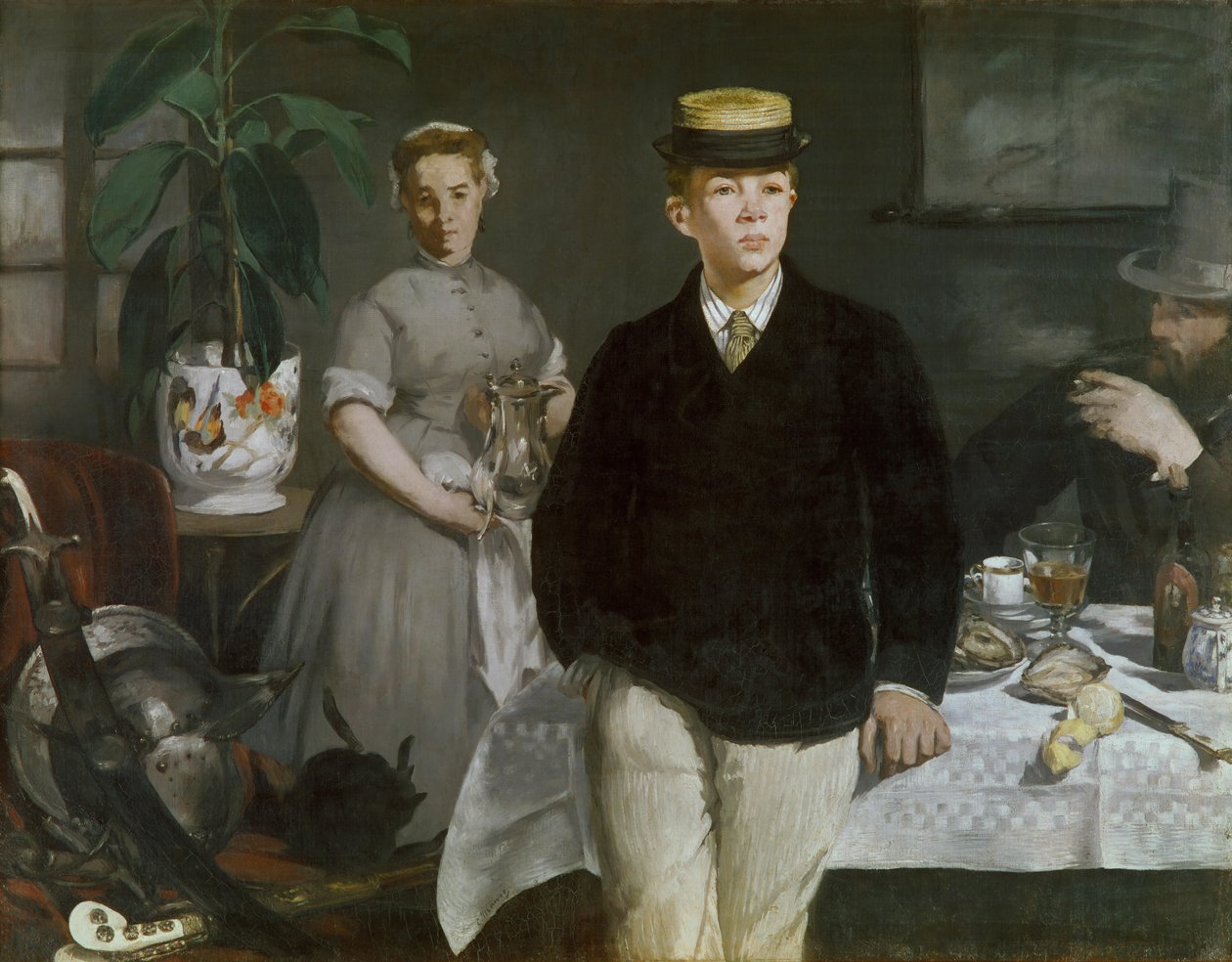 Oběd ve studiu od Édouard Manet