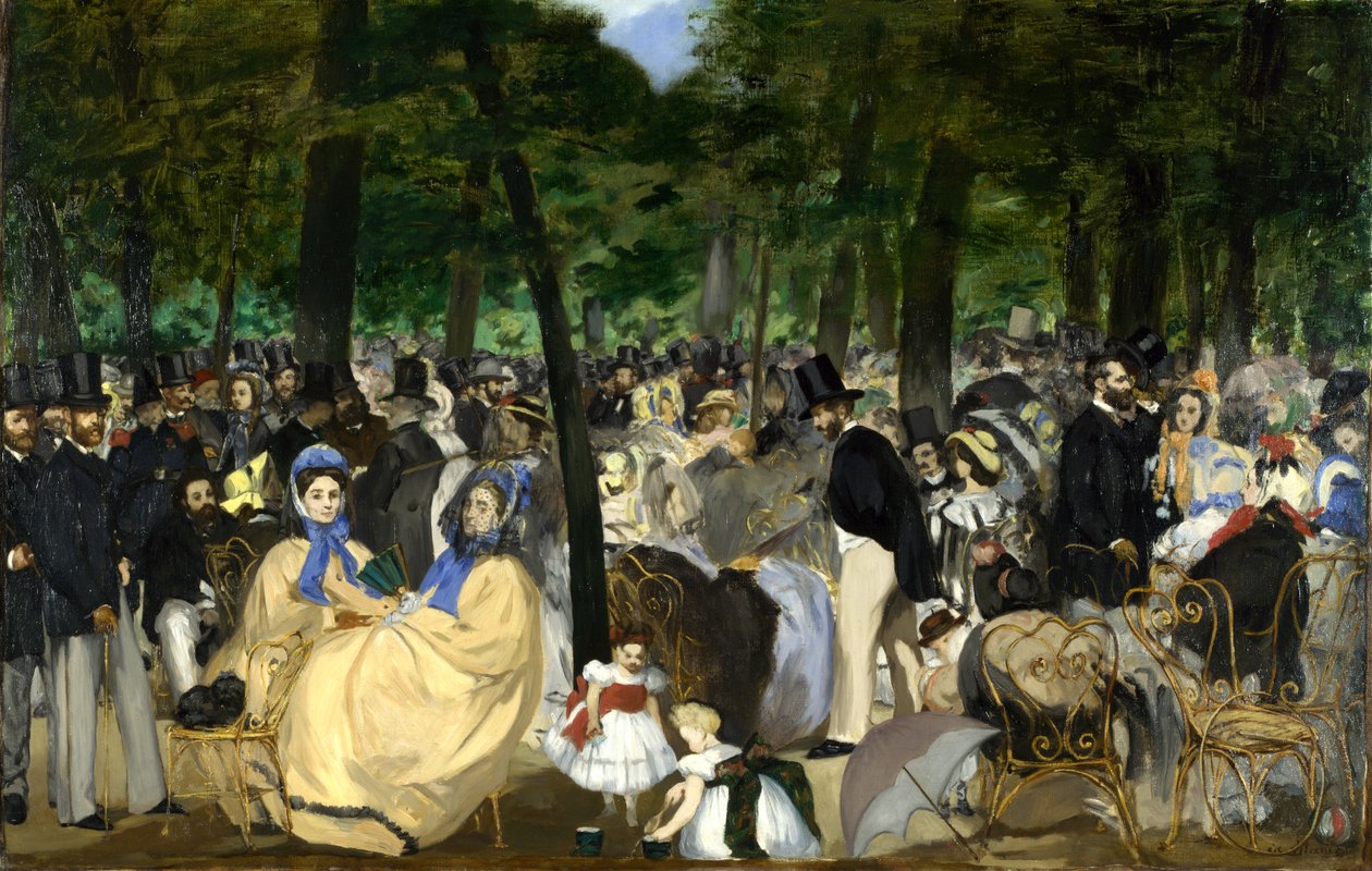 Hudba v Tuileries od Édouard Manet