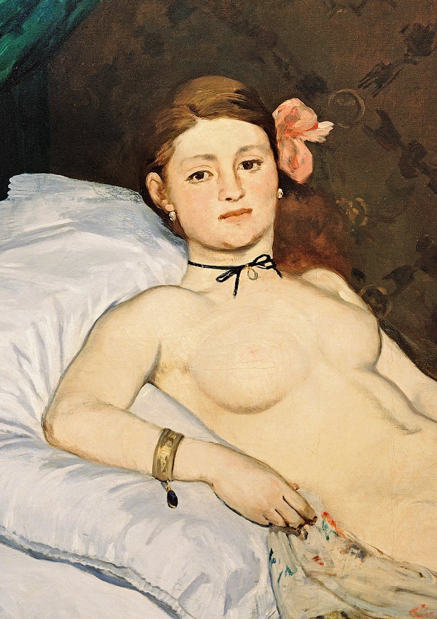 Olympia, 1863 (detail 64183) od Édouard Manet