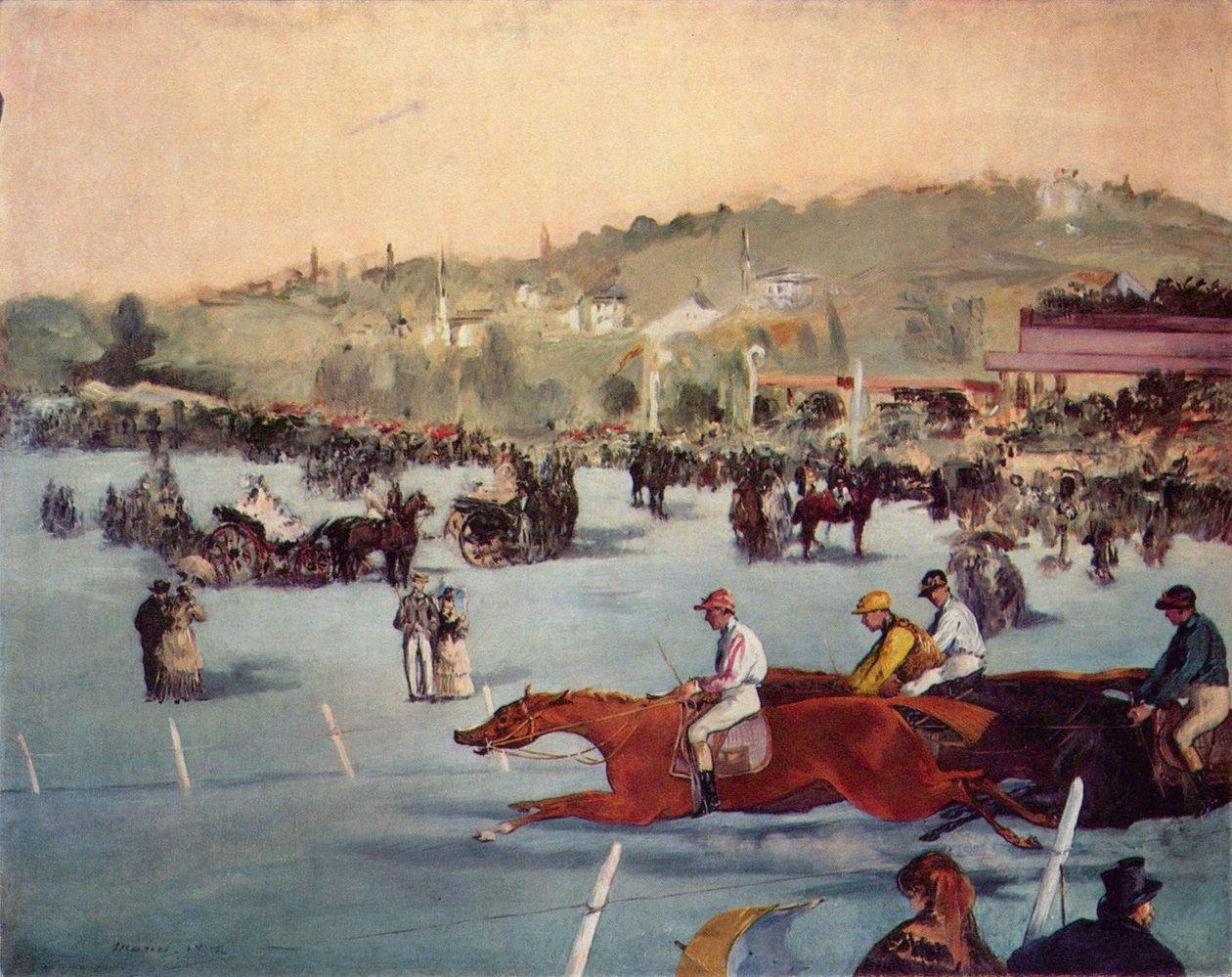Závod v Bois de Boulogne od Édouard Manet