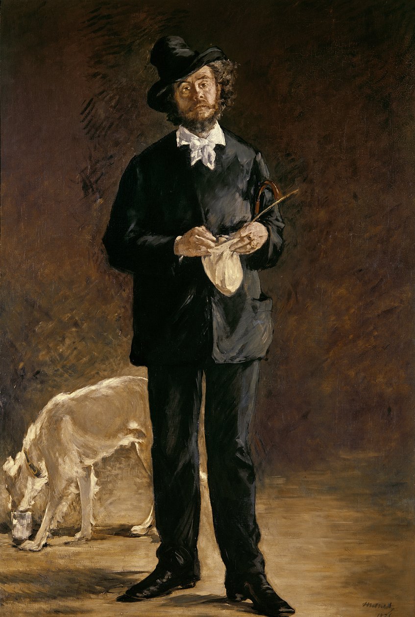 Umělec nebo portrét Gilberta Marcellina Desboutina, 1875 od Édouard Manet