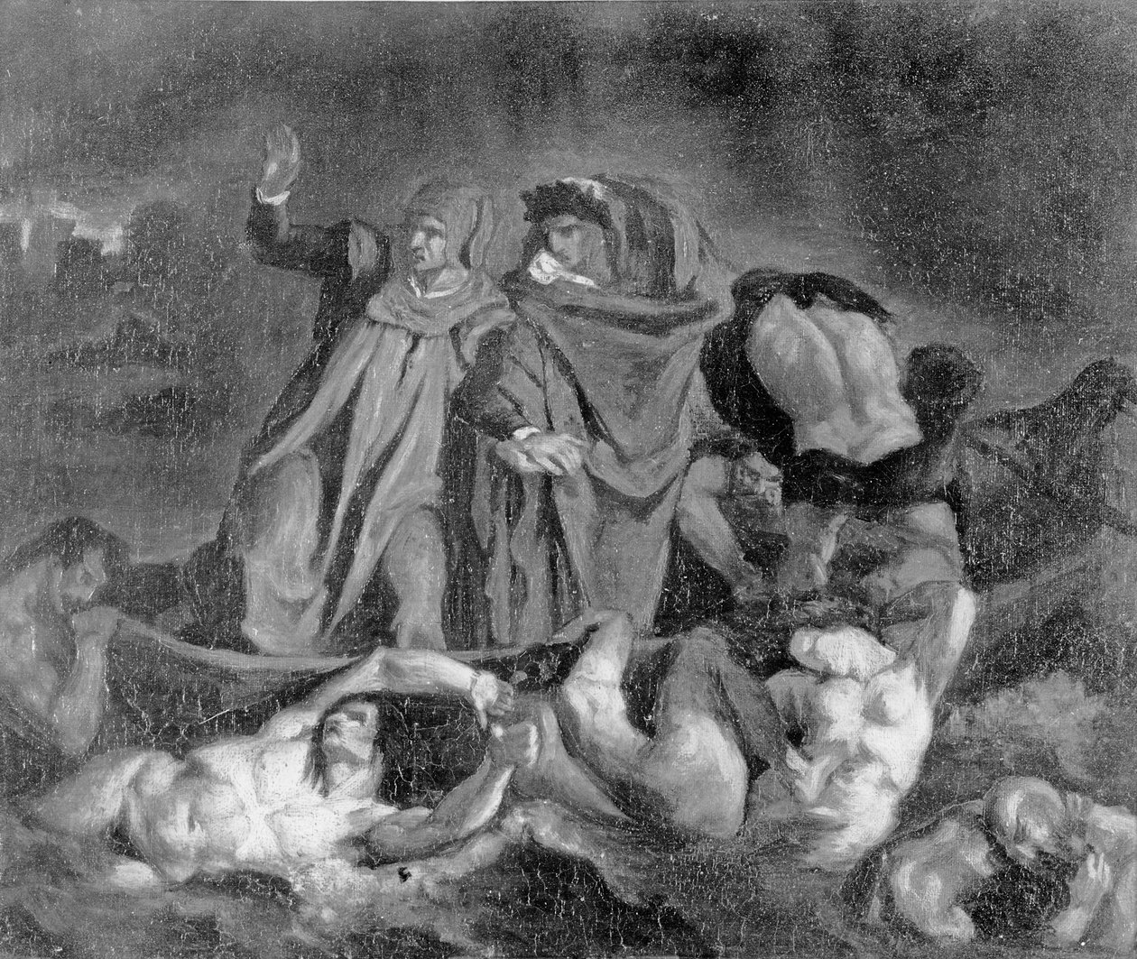 Barque of Dante (po Delacroix) od Édouard Manet