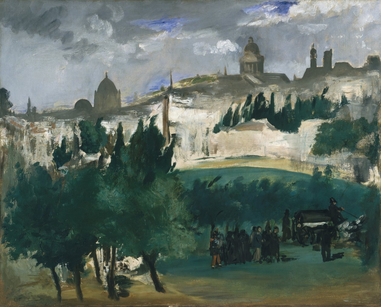 Pohřeb, kolem roku 1867 od Édouard Manet