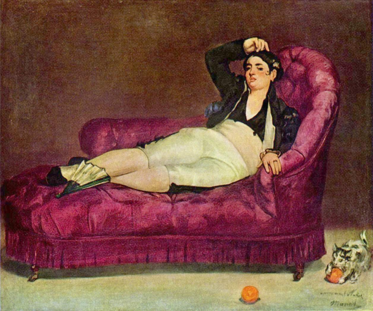 Mladá žena ležící ve španělském kostýmu od Édouard Manet