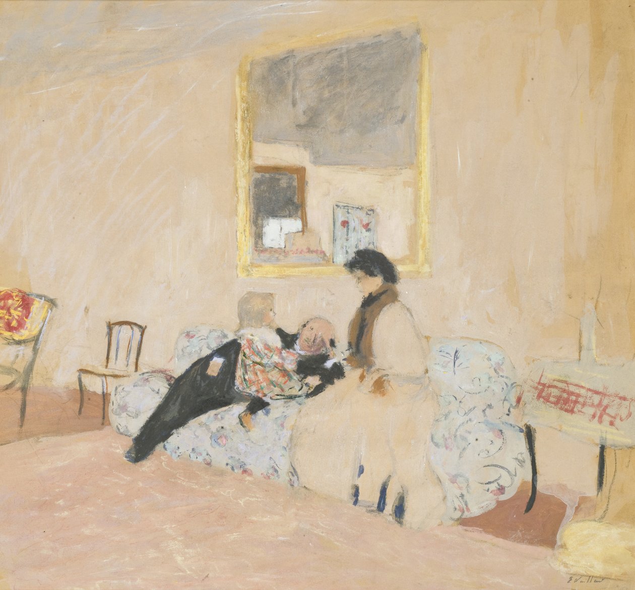 Annette a návštěvníci od Edouard Vuillard