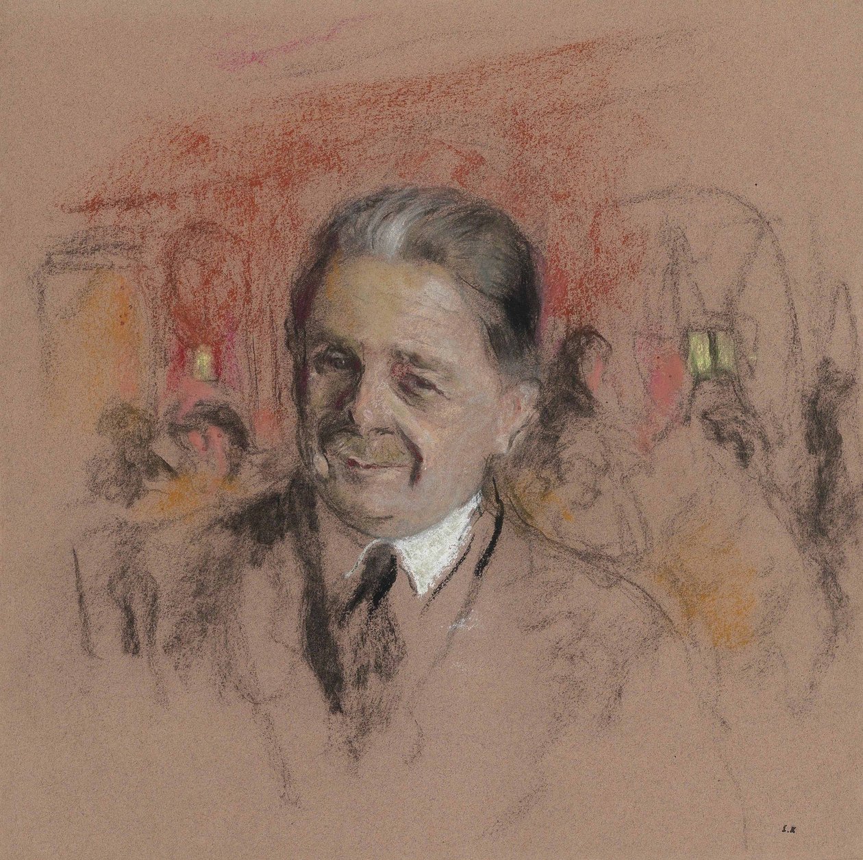 Studie k portrétu Georgese Bénarda od Edouard Vuillard