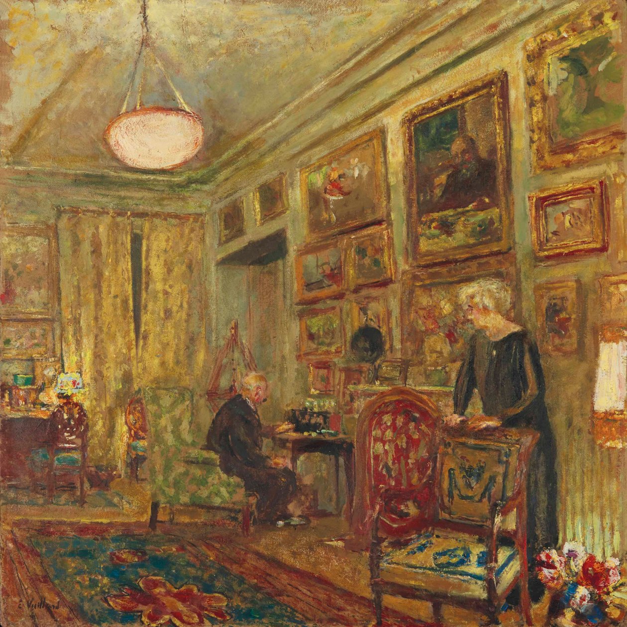 před studiem tsf rue de naples pro luc od Edouard Vuillard