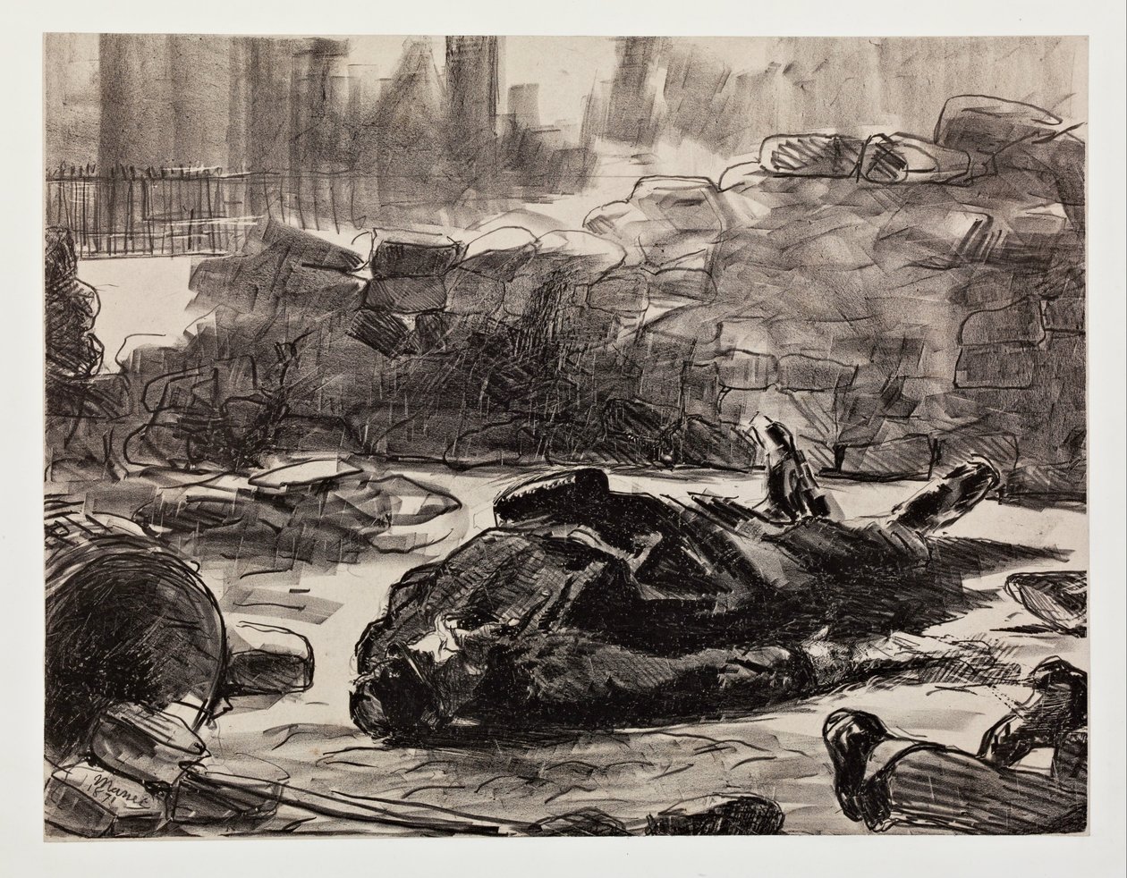 Občanská válka od Édouard Manet