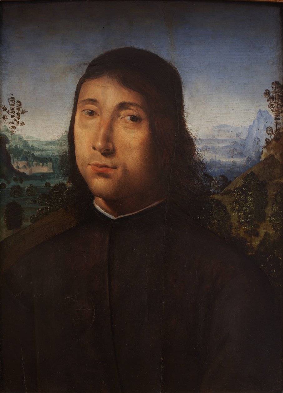 Portrét mladého muže od fl. in Florence in the late 15th century.