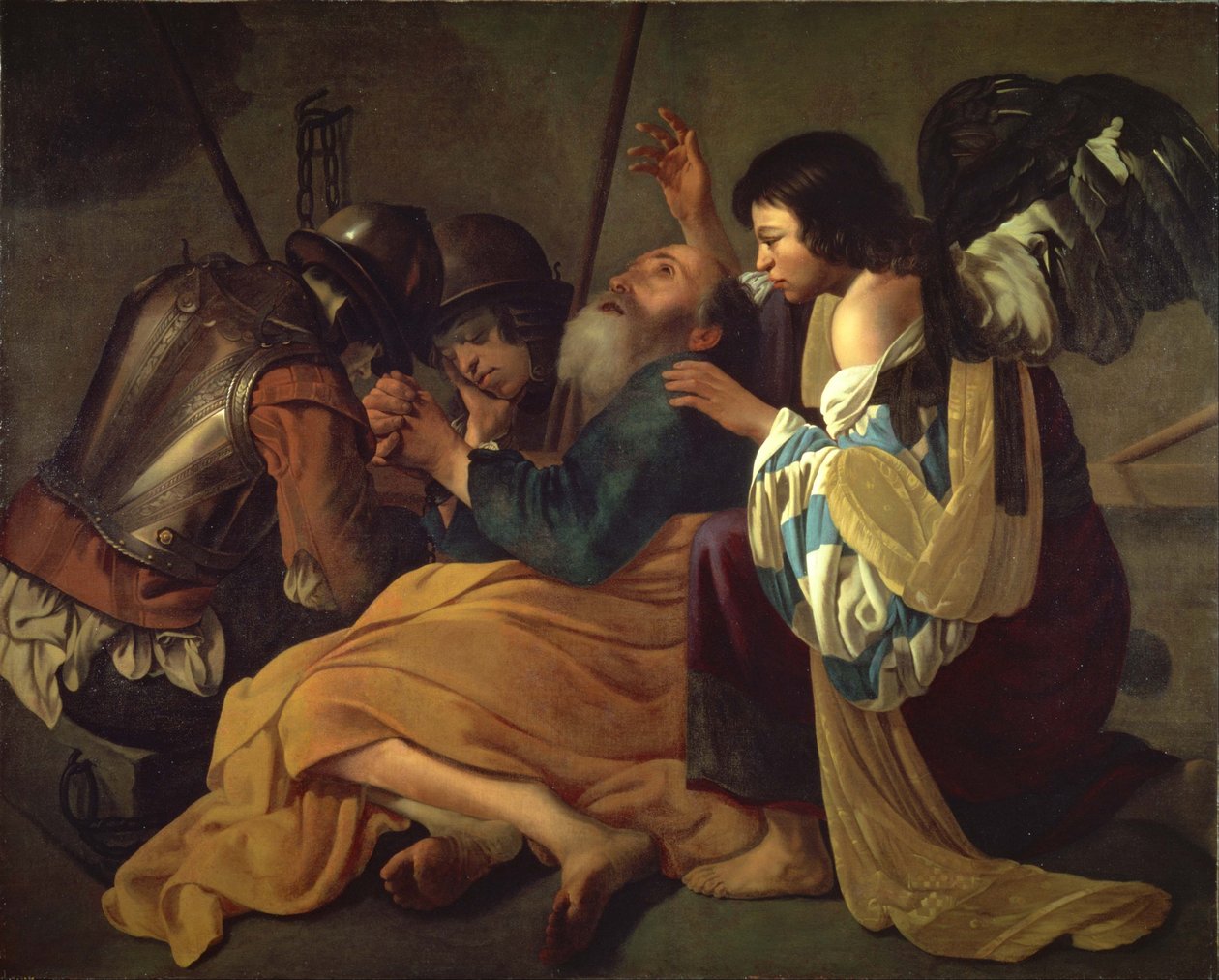 Osvobození svatého Petra od Hendrick ter Brugghen