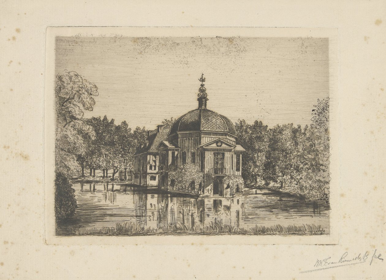 Pohled na Trompenburgh od jonkheer Barthold Willem Floris van Riemsdijk