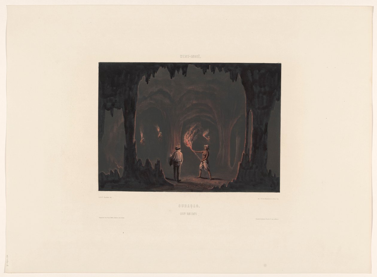 Jeskyně Hato Curacao. Cave of Hato (název na objektu) od jonkheer Jacob Eduard van Heemskerck