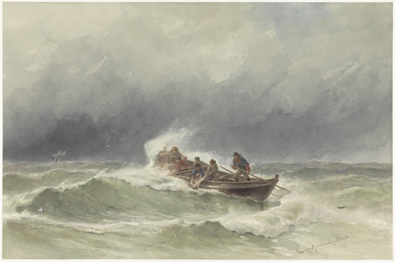 Záchrana na moři od jonkheer Jacob Eduard van Heemskerck