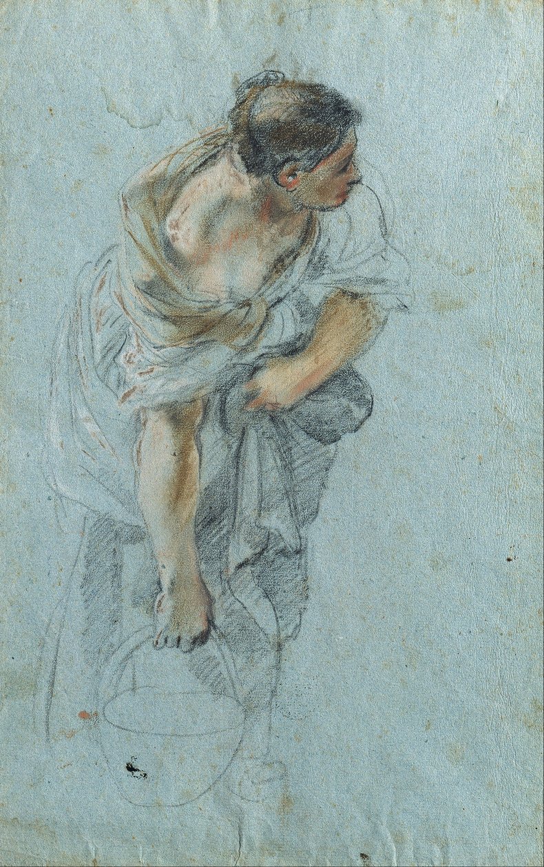 Studie pro ženskou postavu od known as Borgognone Guglielmo Cortese
