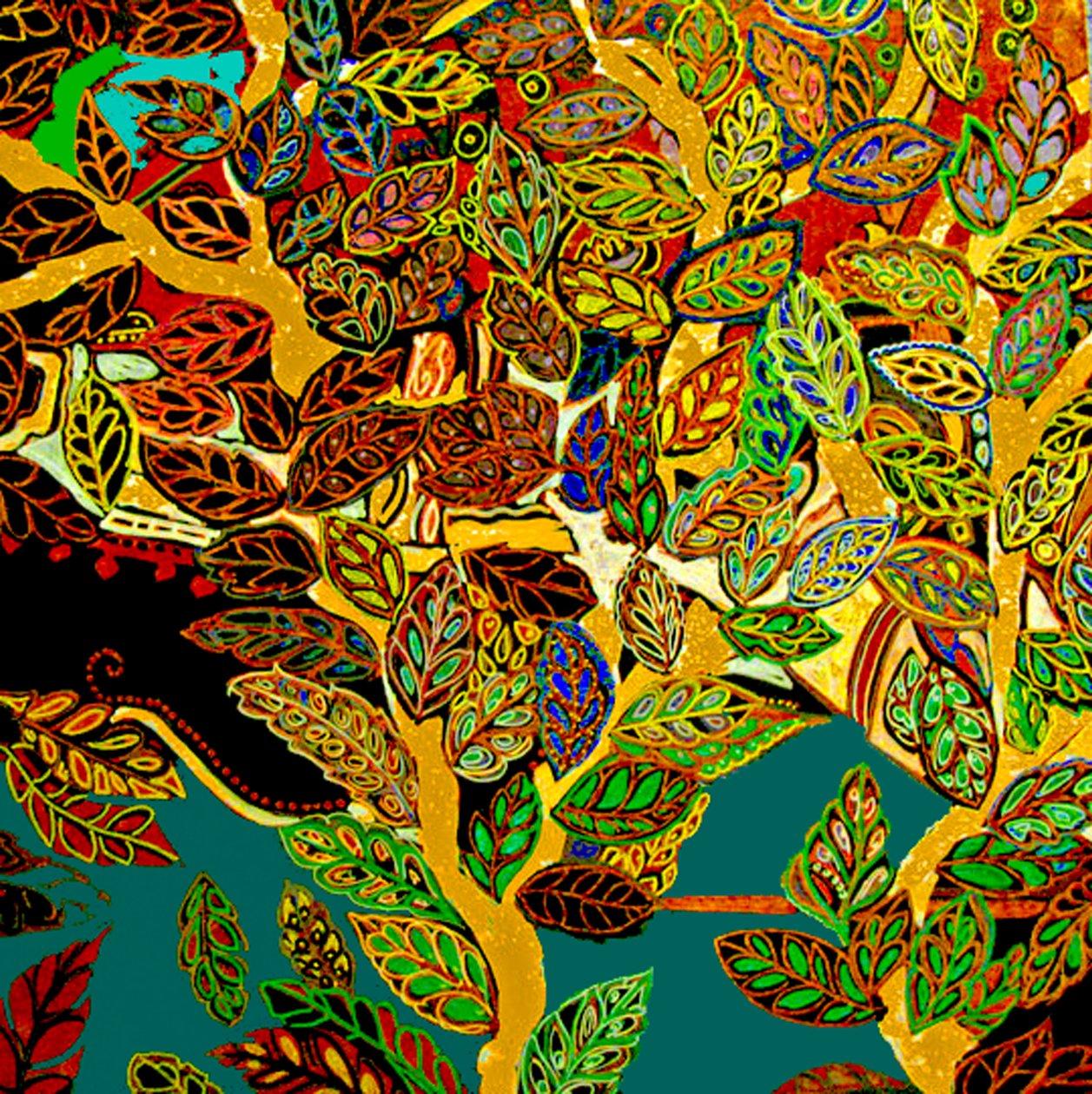Toronto Tree, 2017 (kombinovaná technika) od linda arthurs