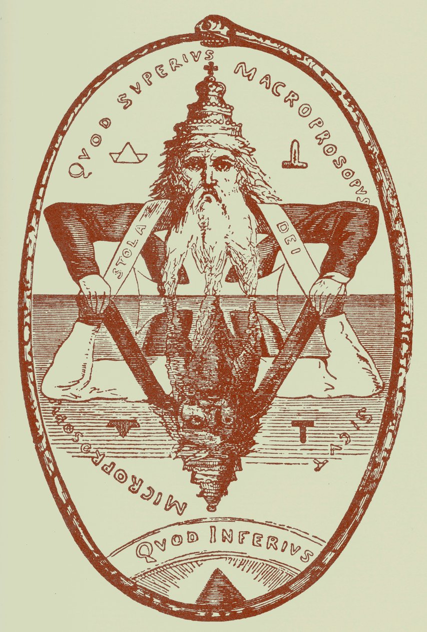 Velký symbol Šalomouna od Éliphas after Lévi