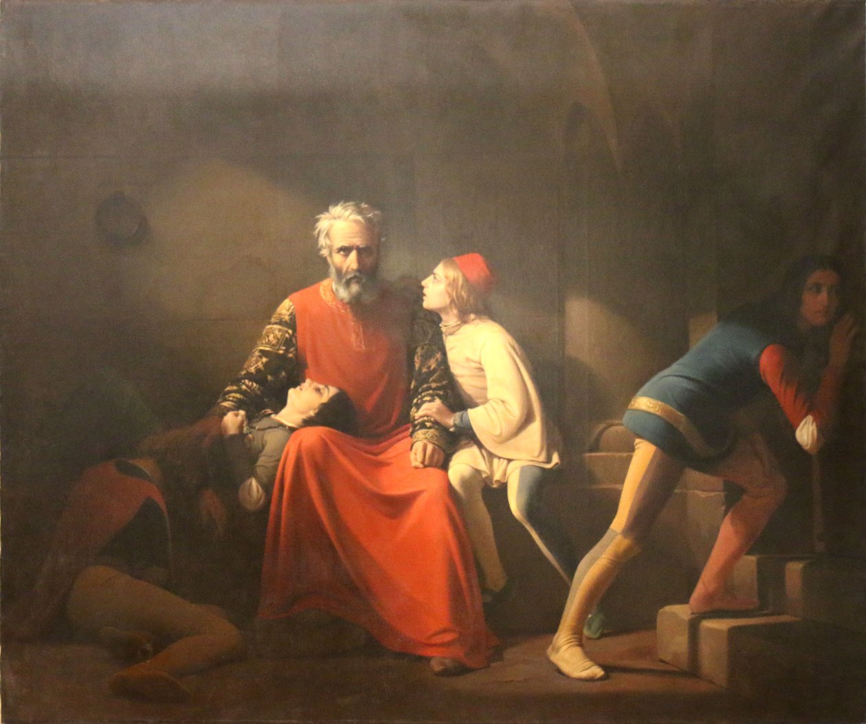 Ugolin a jeho synové od Émile Vernet Lecomte