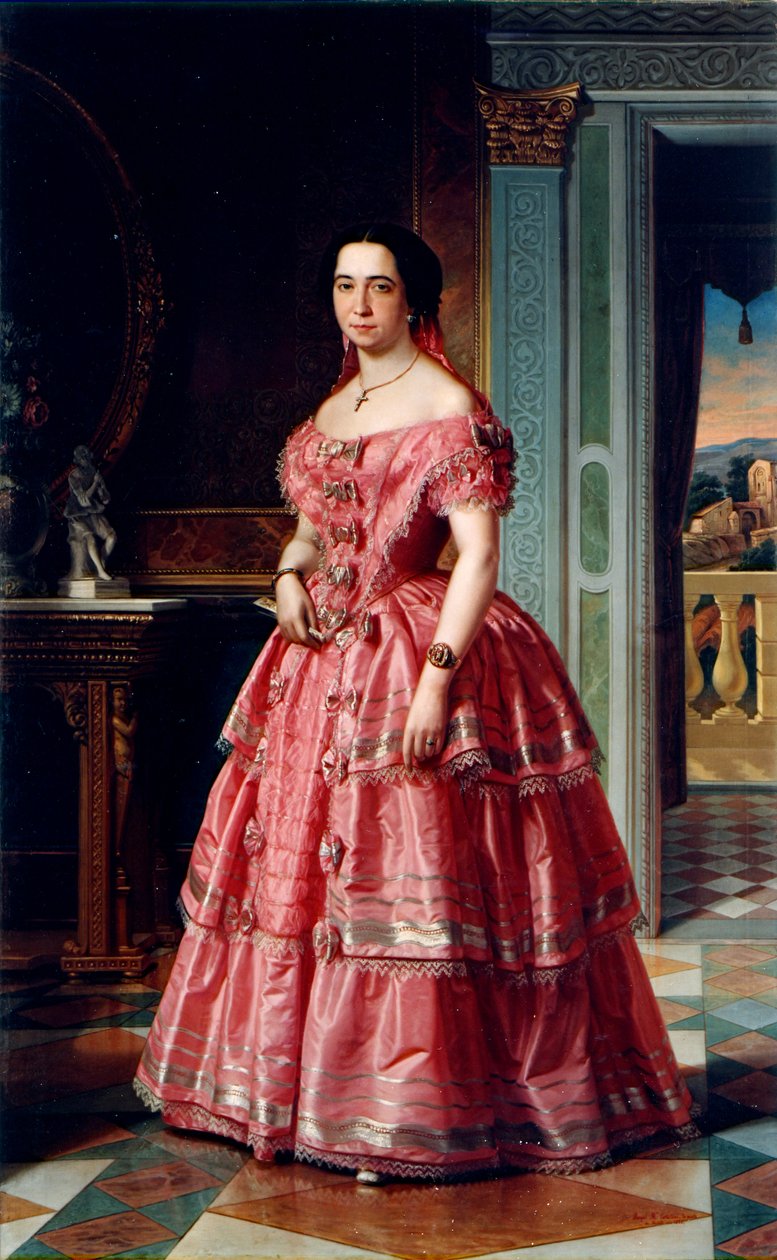 portrét dámy od Angel María Cortellini
