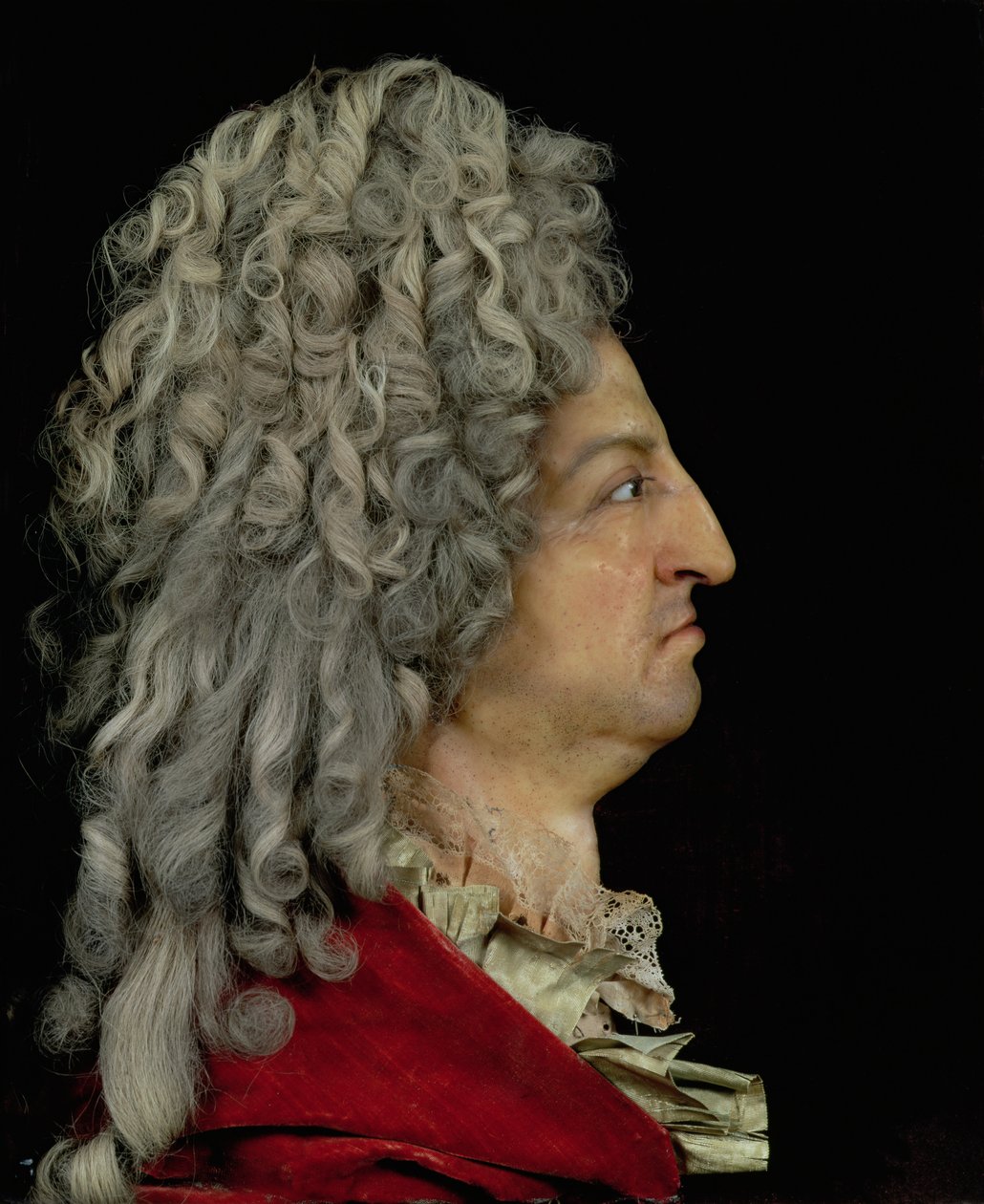 Ludvík XIV. (1638-1715) 1706 (kombinovaná média) od Antoine Benoist or Benoit du Cercle