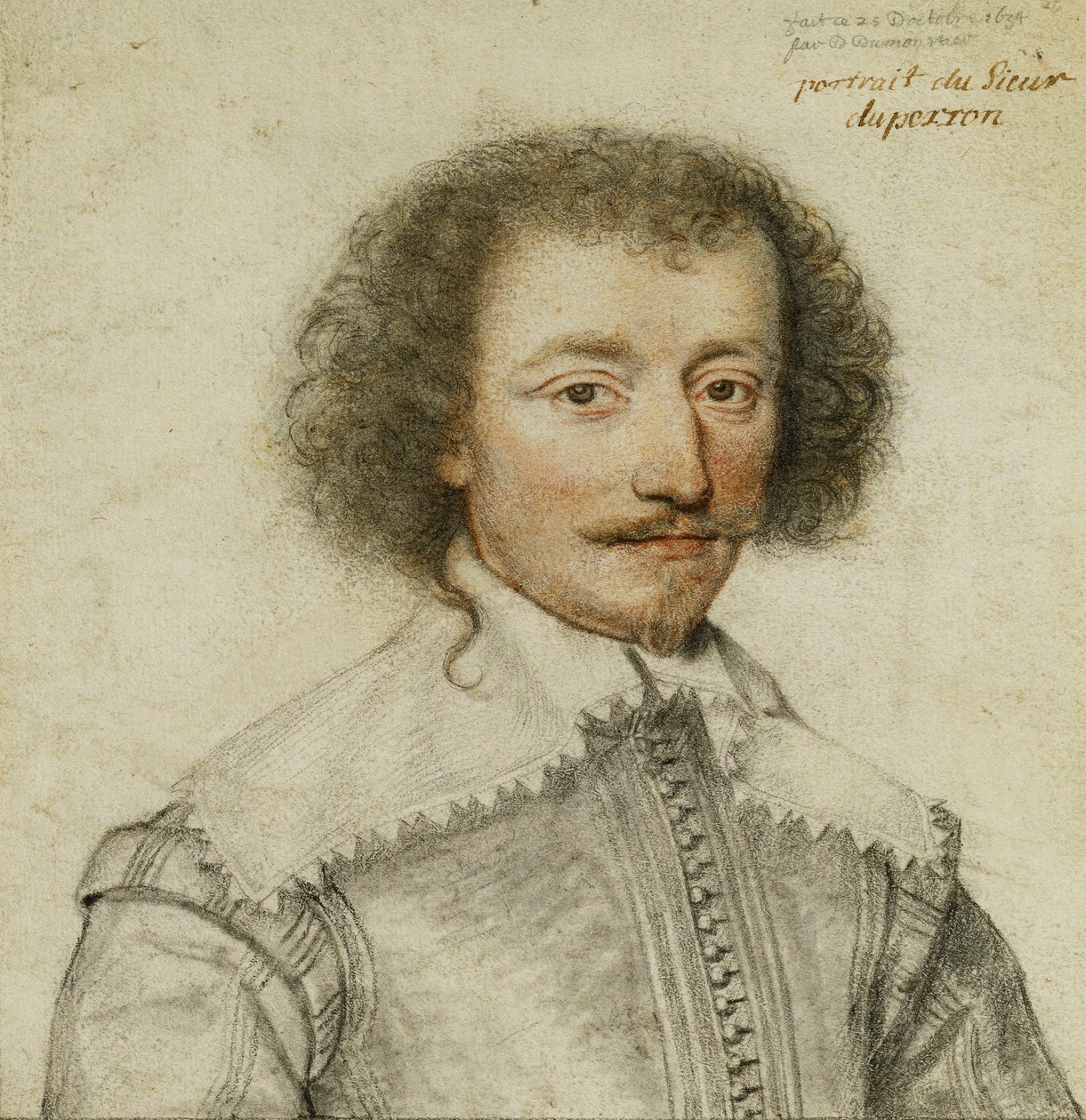 Portrét Pierre Le Hayer Duperron, 1634 od or Dumoustier Dumonstier