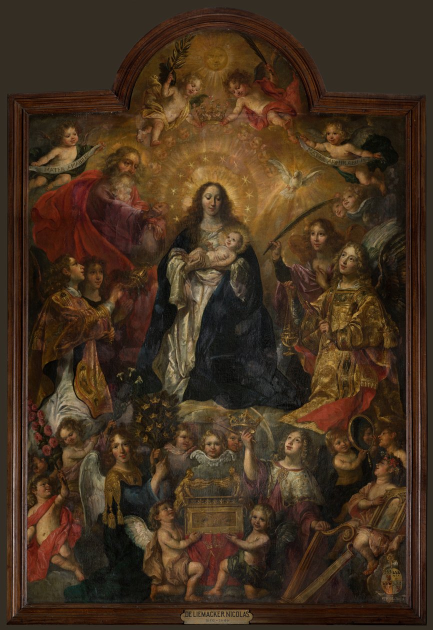 Farní kostel (Sint-Walburgakerk). Malování. Nicolas De Liemaeckere. od or Liemaecker Nicolaas de Liemakere