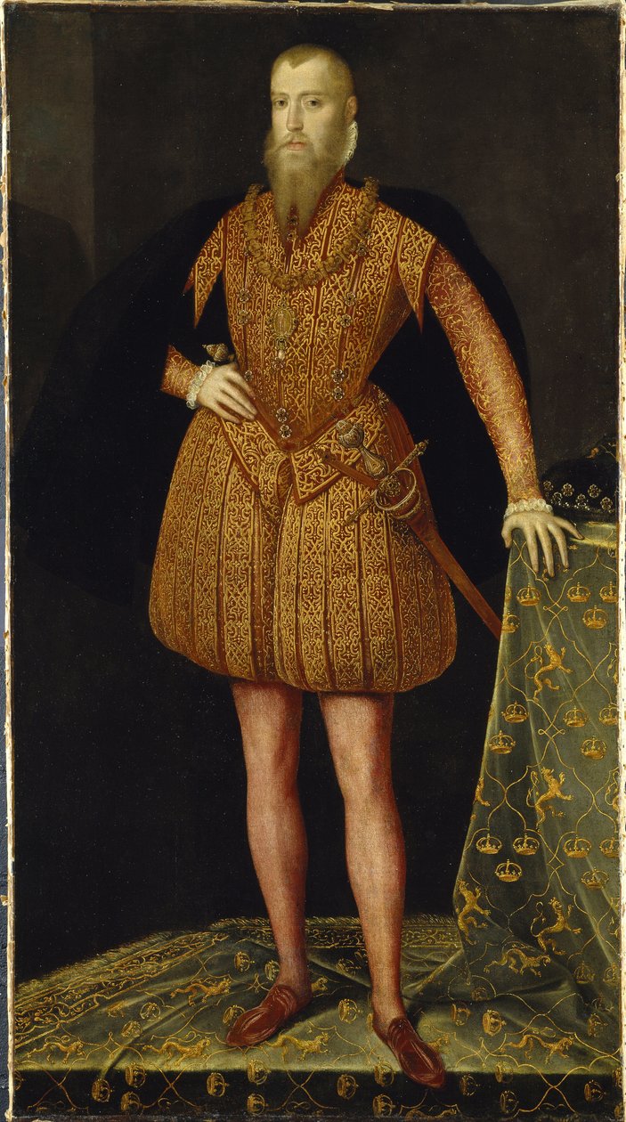 Eric XIV roi de Suede - Portrét švédského krále Erica XIV. (1533-1577) par Meulen, Steven van der (aktivní 1543-1564) od or Muelen Steven van der Meulen