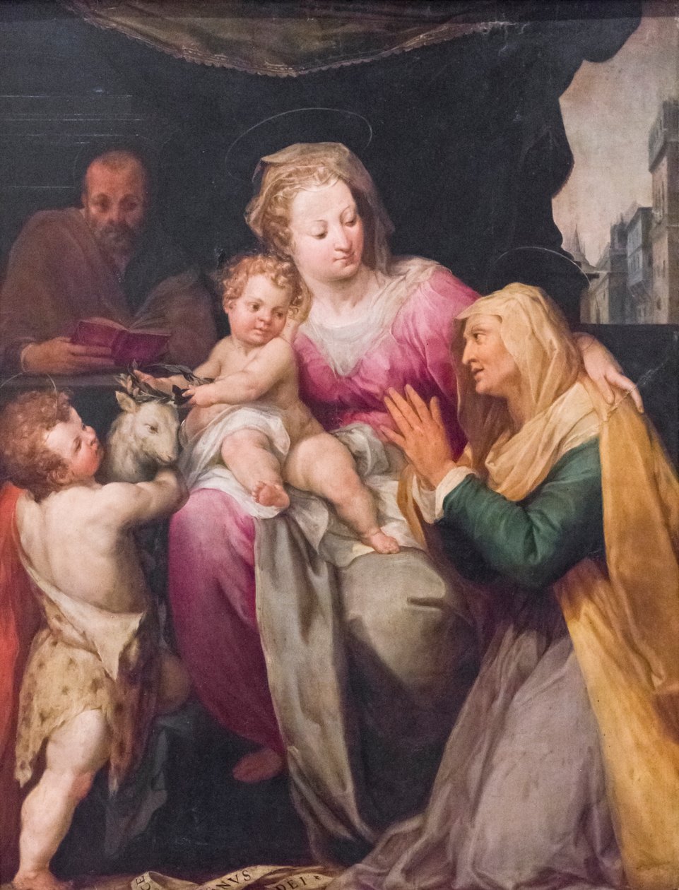 Svatá rodina se svatou Annou a svatým Janem od or Wit Peter (c.1548 1628) Witte
