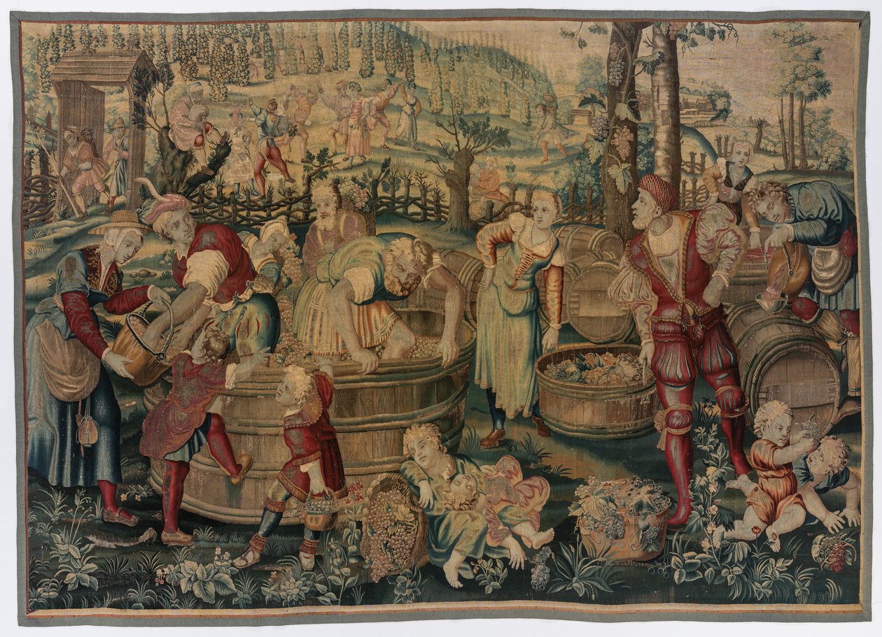 Podzim: Vintage Scéna od possibly by Gobelins Manufactory