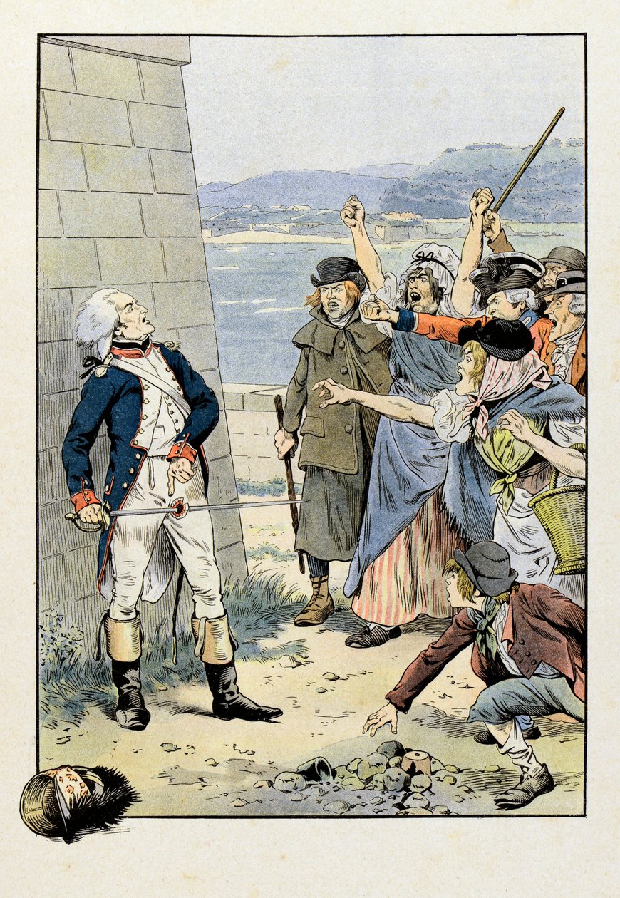 V zajetí v Plymouthu je Theophile Malo Corret de La Tour (nebo Latour) d
