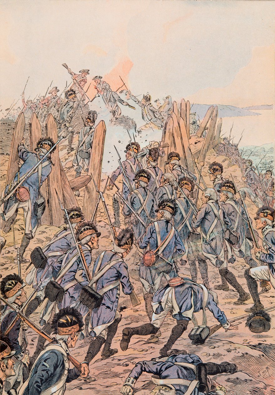 Jacques Marie Gaston Onfroy de Breville dit JOB (1858-1931) – Američané zaútočili na redutu v Yorktownu 14. října od pseudonym for Onfray de Breville Jacques Job