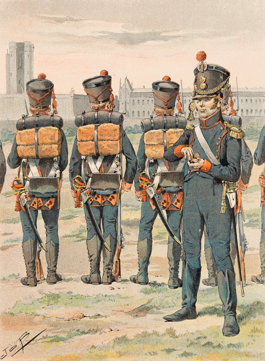 Jacques Marie Gaston Onfroy de Breville dit JOB (1858-1931) - Francouzské jednotky držené po celou dobu: Pied Artillery (1812), soukromá sbírka od pseudonym for Onfray de Breville Jacques Job