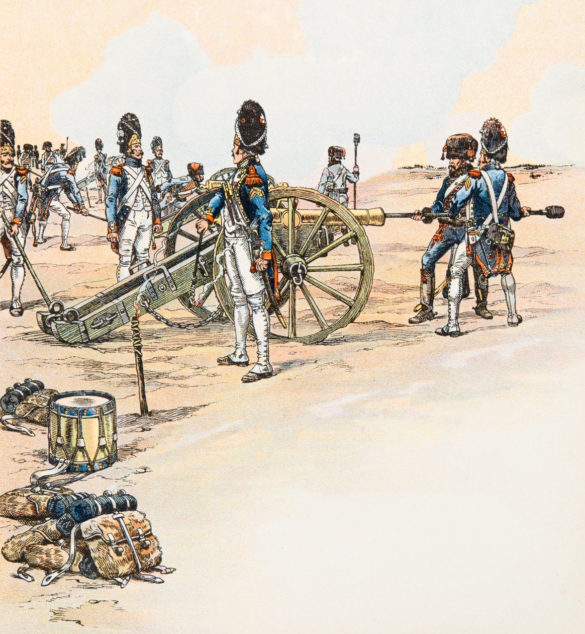 Jacques Marie Gaston Onfroy de Breville dit JOB (1858-1931) - Gunners of the Great Armee od Napoleona Bonaparte, soukromá sbírka od pseudonym for Onfray de Breville Jacques Job
