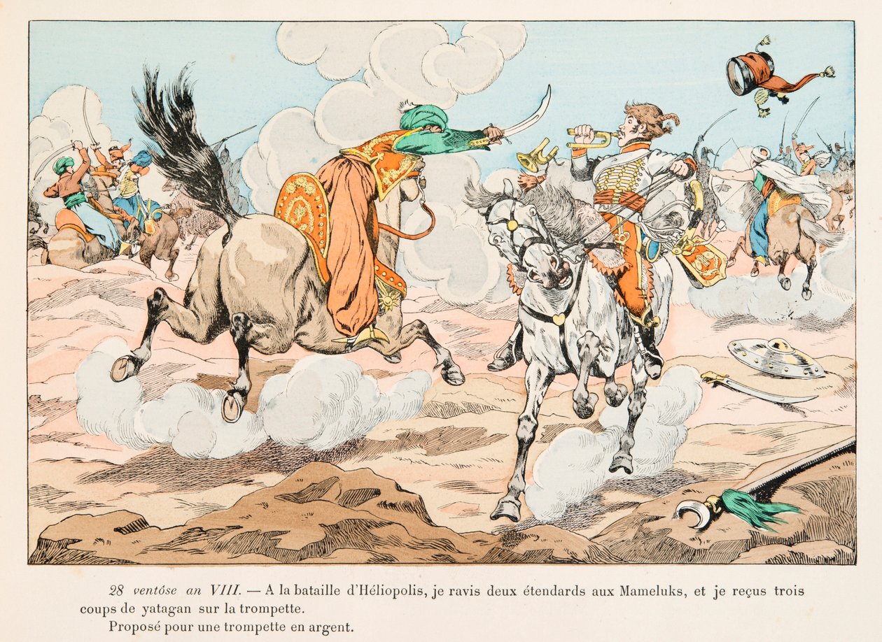 Jacques Marie Gaston Onfroy de Breville dit JOB (1858-1931) - Hussard během egyptského tažení (1798-1801) za Napoleona Bonaparta, soukromá sbírka od pseudonym for Onfray de Breville Jacques Job