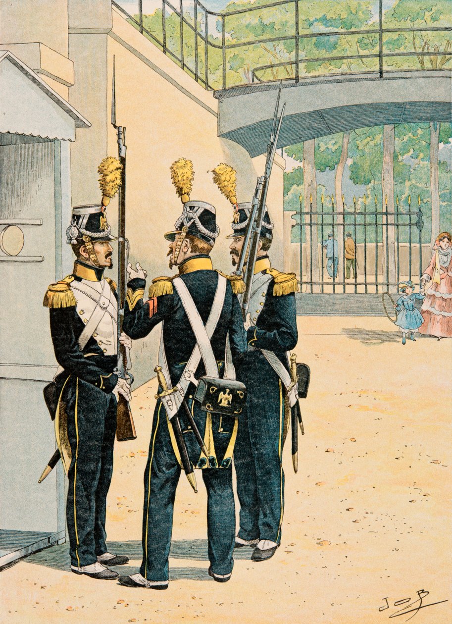 Jacques Marie Gaston Onfroy de Breville dit JOB (1858-1931) - Výstroj francouzských vojáků všech dob: Voltigeurs de la Garde Imperiale, soukromá sbírka od pseudonym for Onfray de Breville Jacques Job