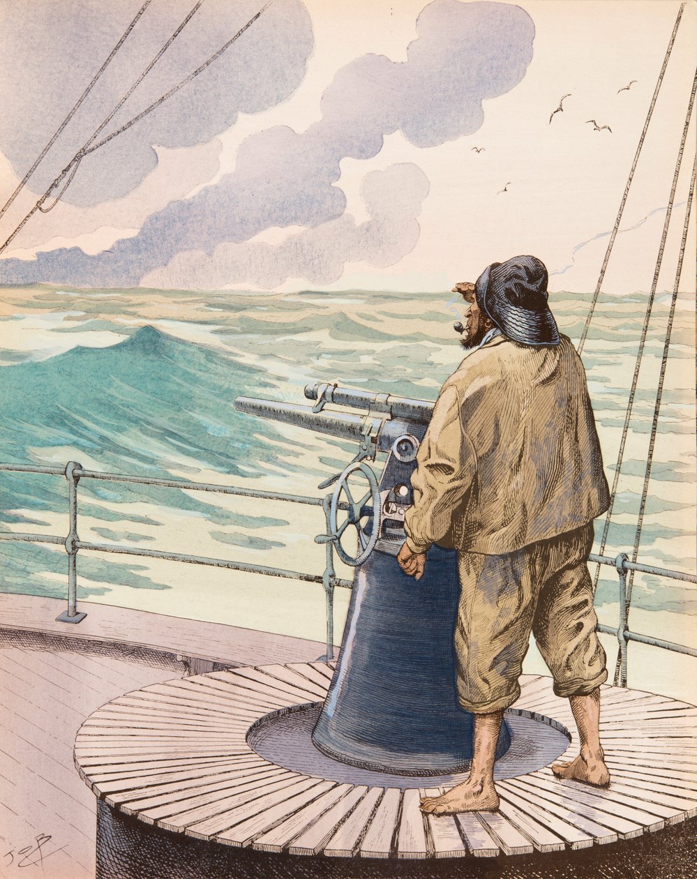 Jacques Marie Gaston Onfroy de Breville dit JOB (1858-1931) - Trawler (velrybářský námořník), soukromá sbírka od pseudonym for Onfray de Breville Jacques Job