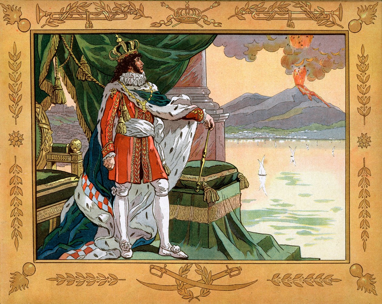 Joachim Murat (1767-1815) král Neapole v roce 1808. Rytina Jacques Marie Gaston Onfray de Breville dit Job (1858-1931) od pseudonym for Onfray de Breville Jacques Job