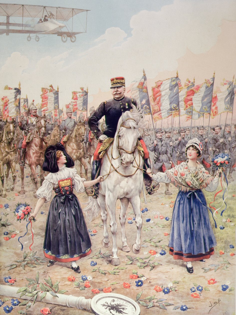 Maršál Ferdinand Foch (1851-1929) osvoboditel (barva lito) od pseudonym for Onfray de Breville Jacques Job
