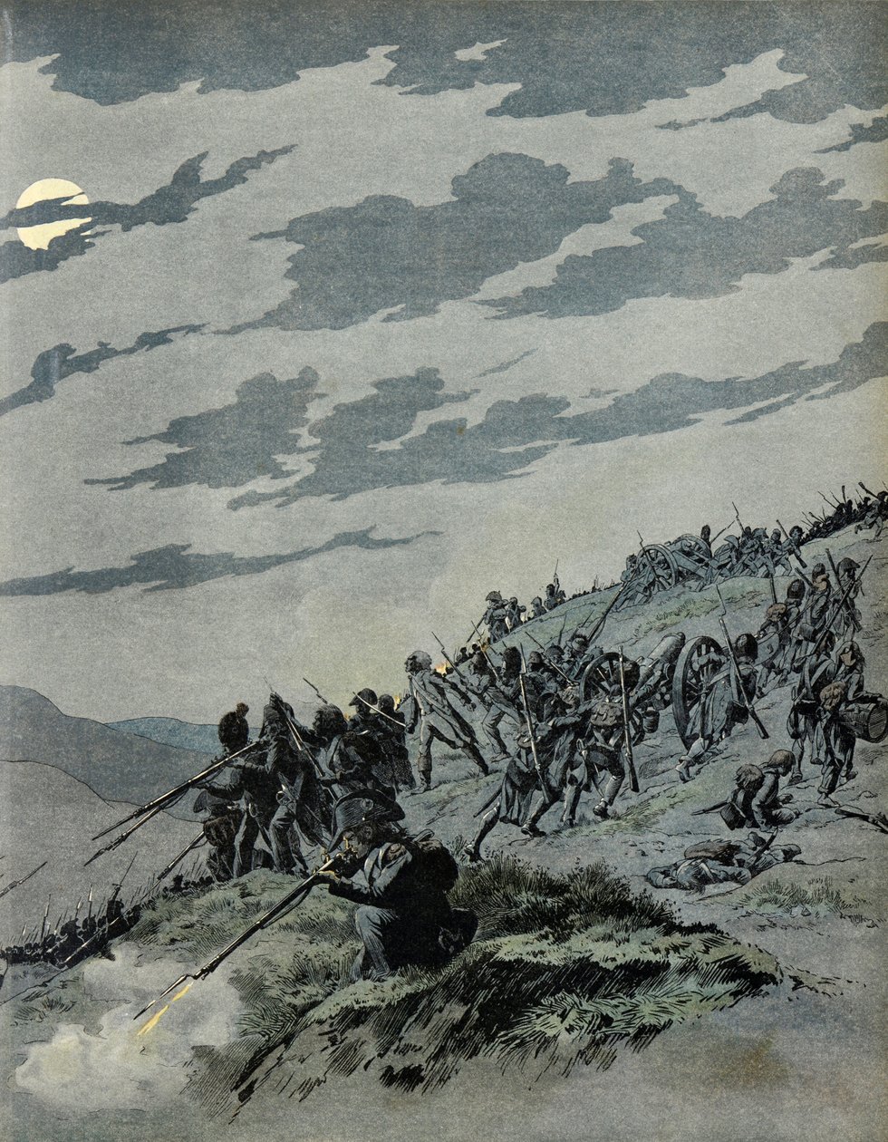 Pyrenejská armáda proti Španělům - Theophile Malo Corret de La Tour (nebo Latour) d