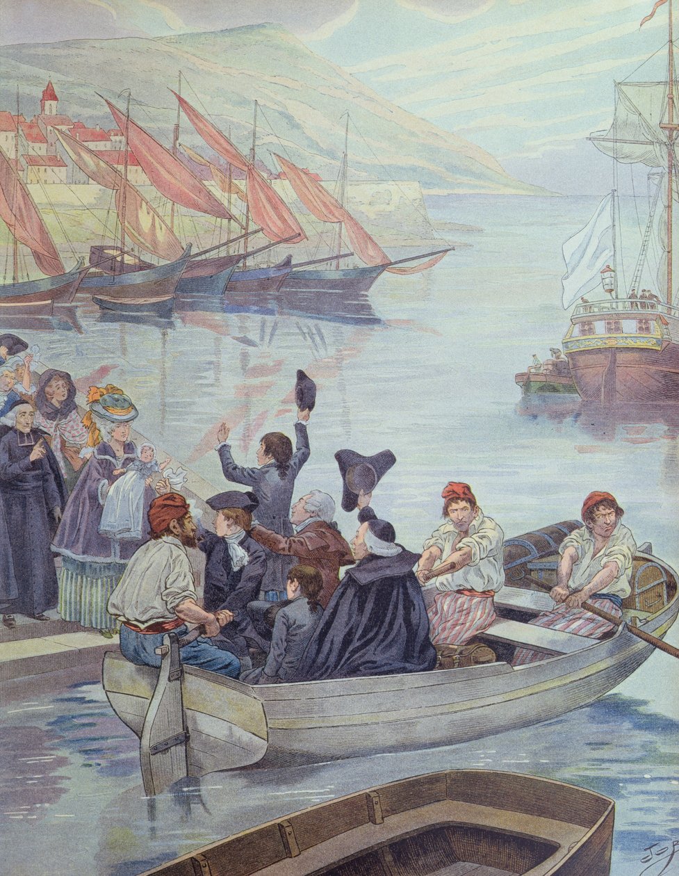 Mladý Napoleon odjíždí z Korsiky studovat na kontinent od pseudonym for Onfray de Breville Jacques Job
