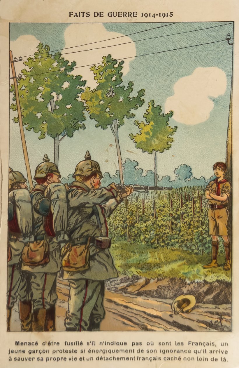 1. světová válka: Hrdinské mládí (ilustrace) od pseudonym for Onfray de Breville Jacques Job