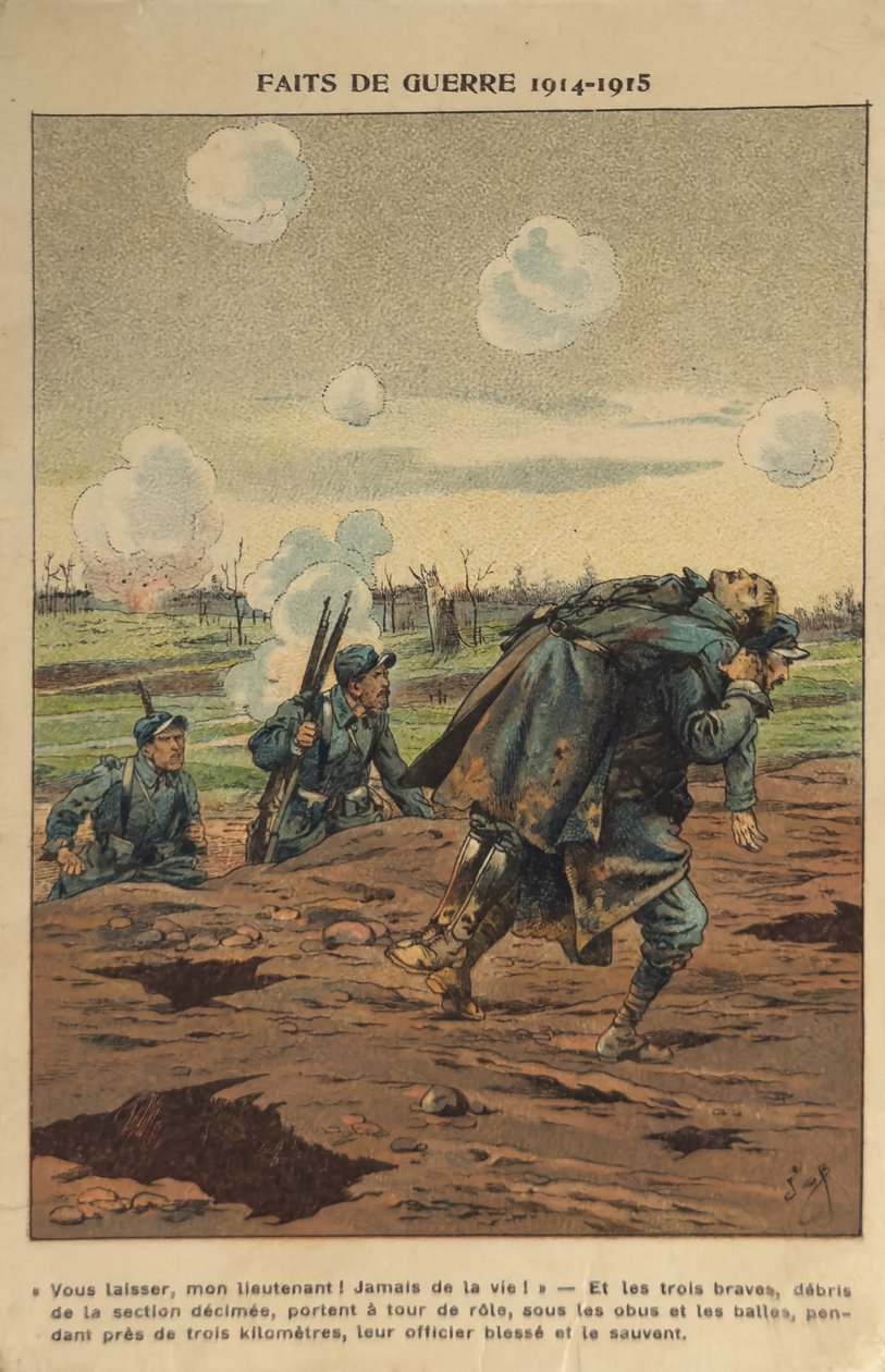 1. světová válka: Zachránit šéfa (ilustrace) od pseudonym for Onfray de Breville Jacques Job